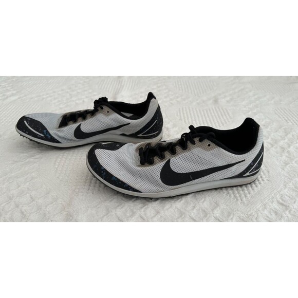 Nike Mens Zoom Rival D Track & Field White Spike Shoes Size 6.5 w/ Spikes & Tool - Picture 5 of 9